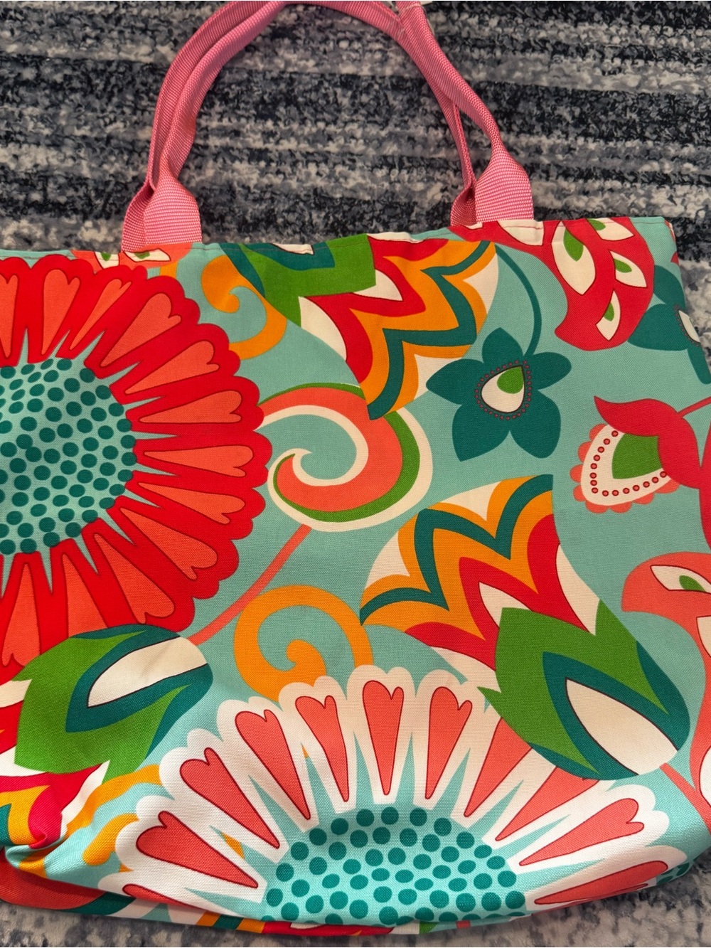 Handmade Large Floral Tote Bag | New with Tags | 19” x 17”